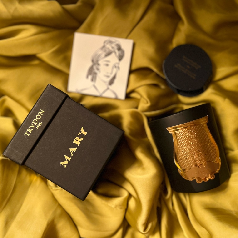 Empty CIRE TRUDON Limited Edition Mary Black Vessel Classique with Box & Art